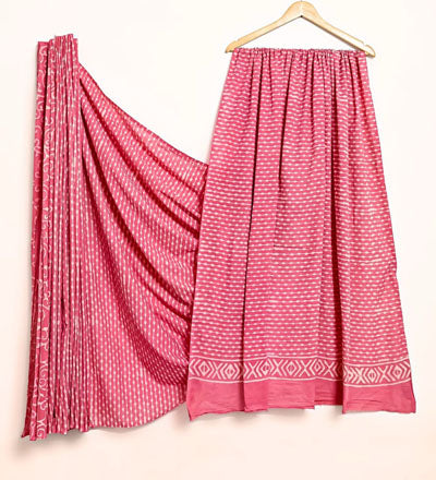 Bagru Hand block printed pure cotton Mulmul sarees